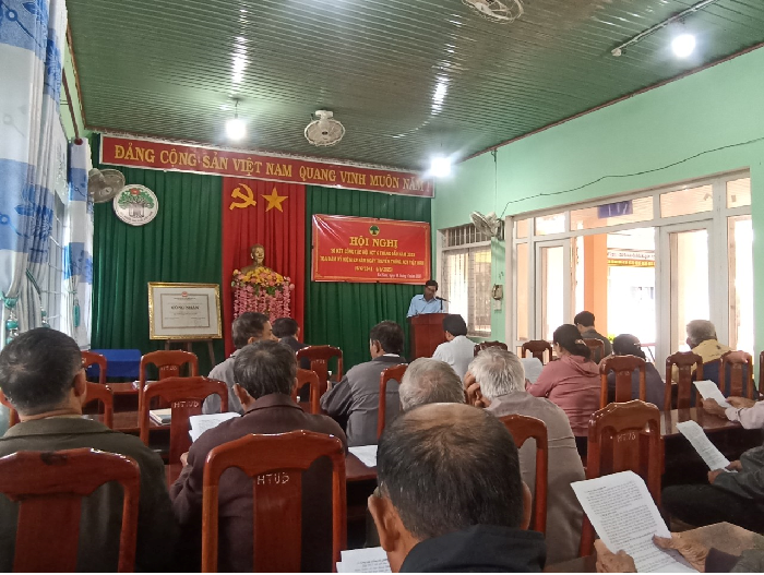 Hội Người cao tuổi xã Ea Nam tổ chức hội nghị sơ kết 6 tháng đầu năm và triển khai nhiệm vụ 6 tháng cuối năm 2023